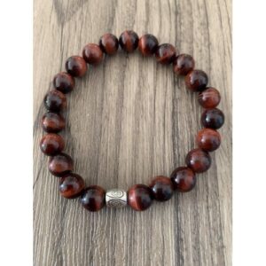 œil de taureau naturel bracelet perles 8 mm