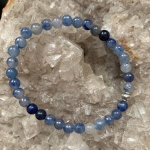 Bijou énergétique en aventurine bleue pour équilibre émotionnel