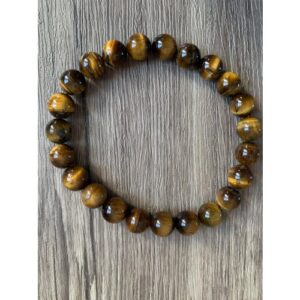 Œil de tigre naturel bracelet perles 8 mm
