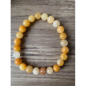 Bracelet jade jaune fait main bijou spirituel et énergétique