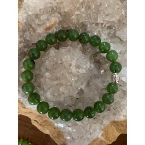 bracelet perles naturelles jade nephrite 8 mm