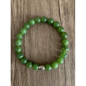 Bracelet porte-bonheur en jade néphrite – pierre spirituelle ancestrale
