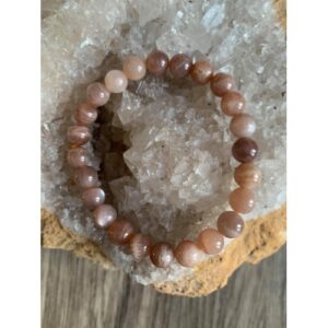 Pierre naturelle pierre de soleil bracelet perles 8 mm