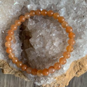 Bijou en pierres fines aventurine orange