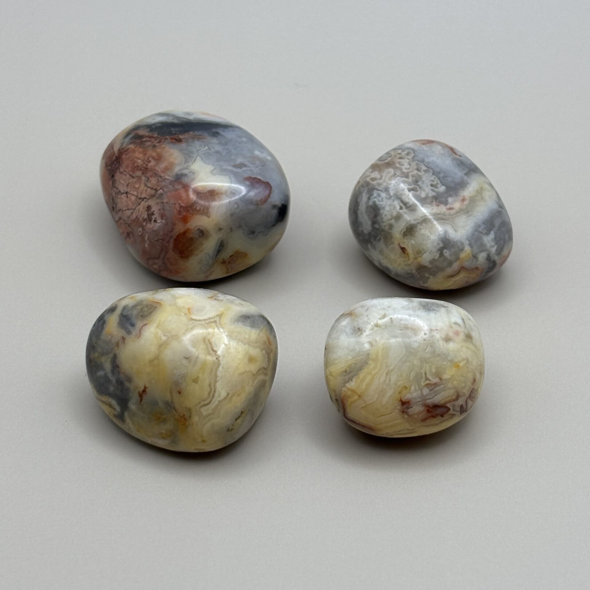 Agate Crazy Lace – pierre roulée mexicaine pour énergie et vitalité