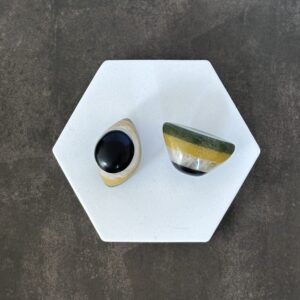 Pierre roulée Agate Œil de Cyclope – pierre protectrice à motif d’œil unique