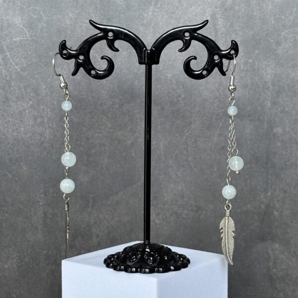 bijoux plumes et pierres naturelles aigue marine