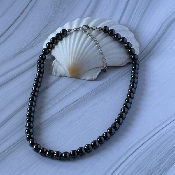 Collier perles hématite – bijou naturel d’ancrage et de protection