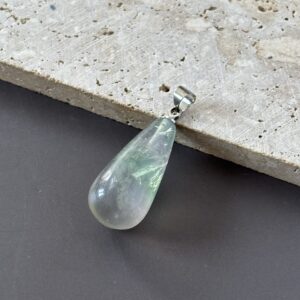 Fluorite pendentif bullet sérénité et équilibre