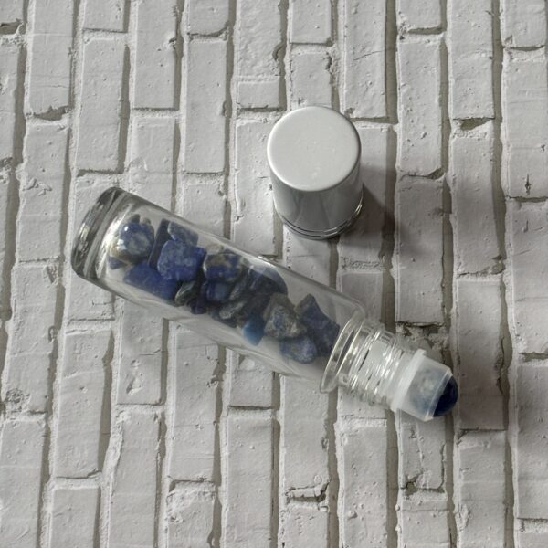 Accessoire beauté : roll'on lapis lazuli pour soins de la peau