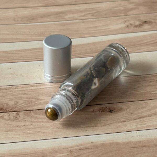 Roll'on en cristal œil de tigre pour soins énergétiques et relaxation