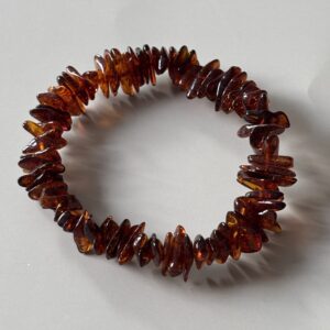 Bracelet élégant en pierres d'ambre chips pour cadeau personnalisé