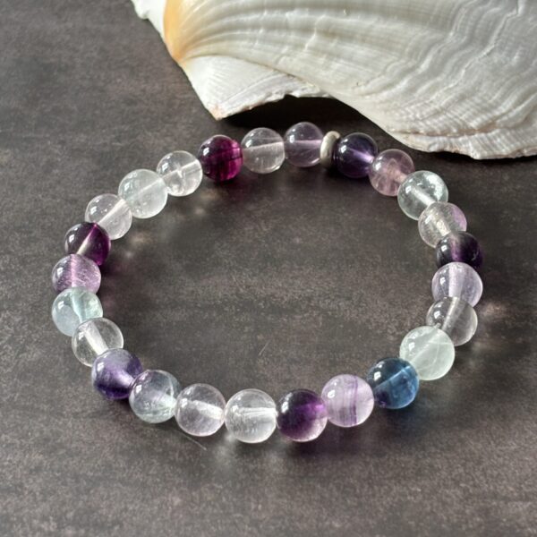 Fluorite mixte naturelle – pierre multicolore d’harmonie, clarté mentale et équilibre émotionnel