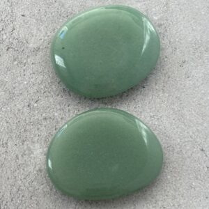 Aventurine verte galet plat – pierre naturelle de bien-être, sérénité et ouverture du cœur