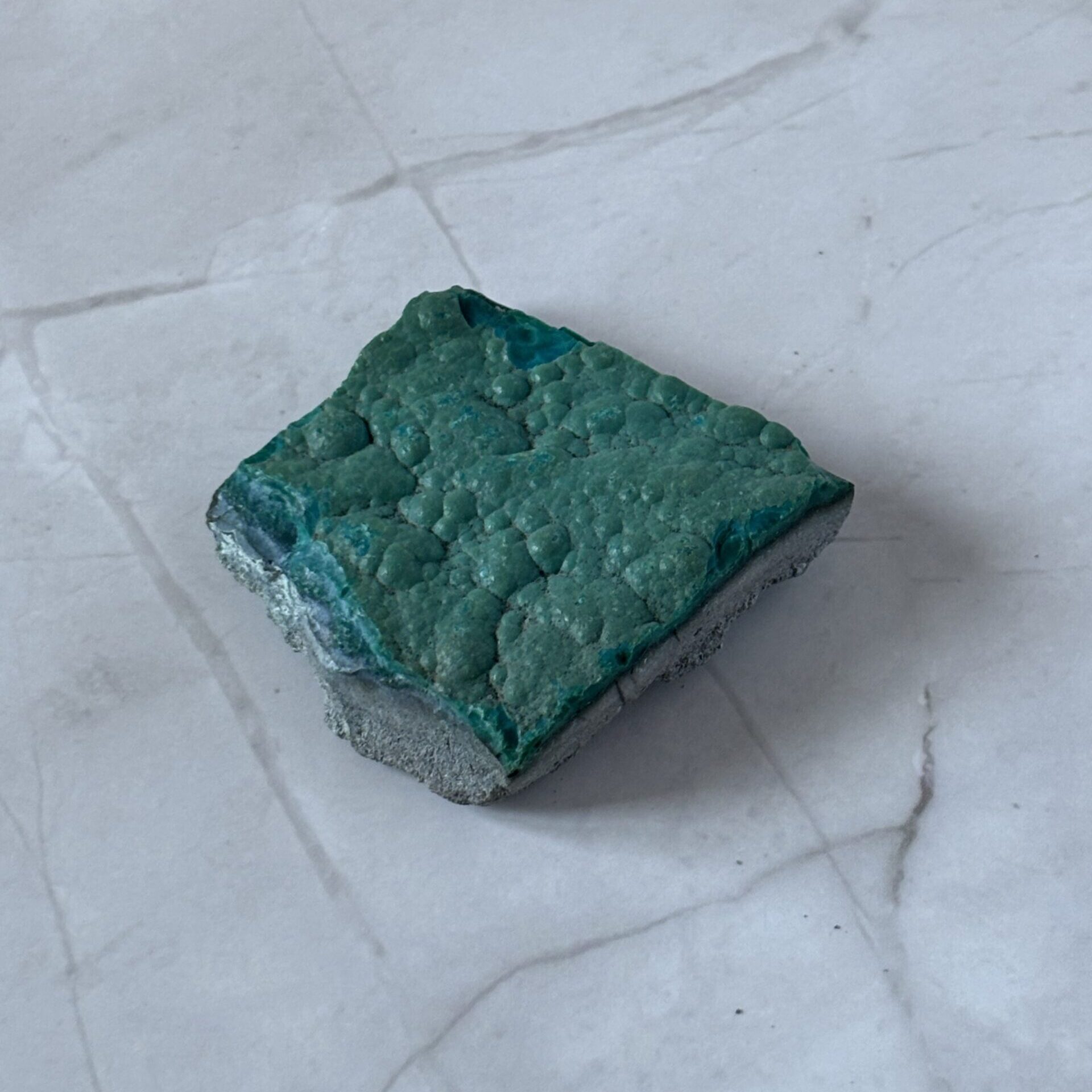 Chrysocolle naturelle du Congo non polie – pierre brute minérale pour lithothérapie et bien-être émotionnel