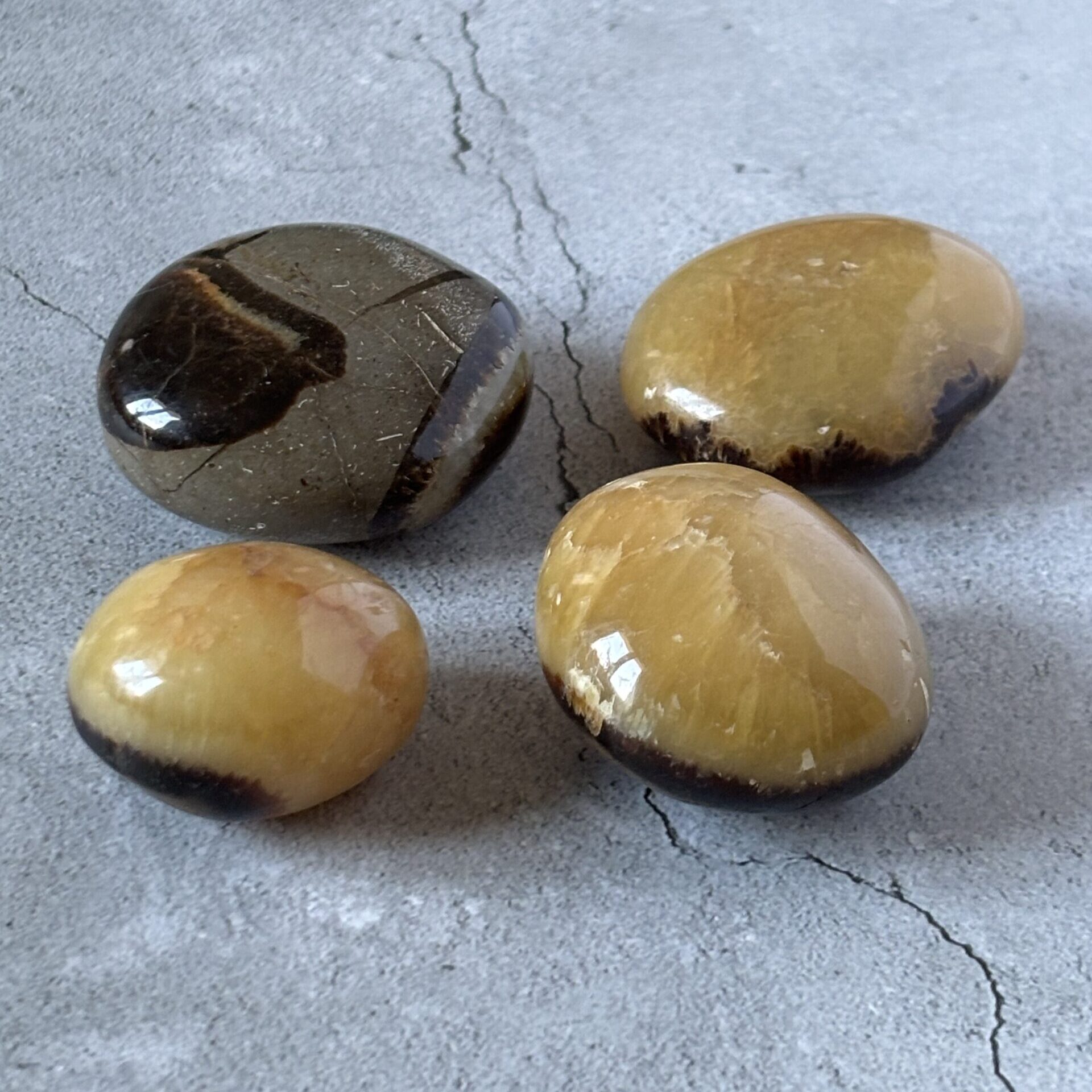 Septaria galet poli – pierre de protection et d’équilibre émotionnel, énergie apaisante