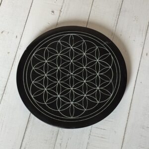 Porte-encens énergétique Fleur de Vie – support spirituel pour méditation et relaxation