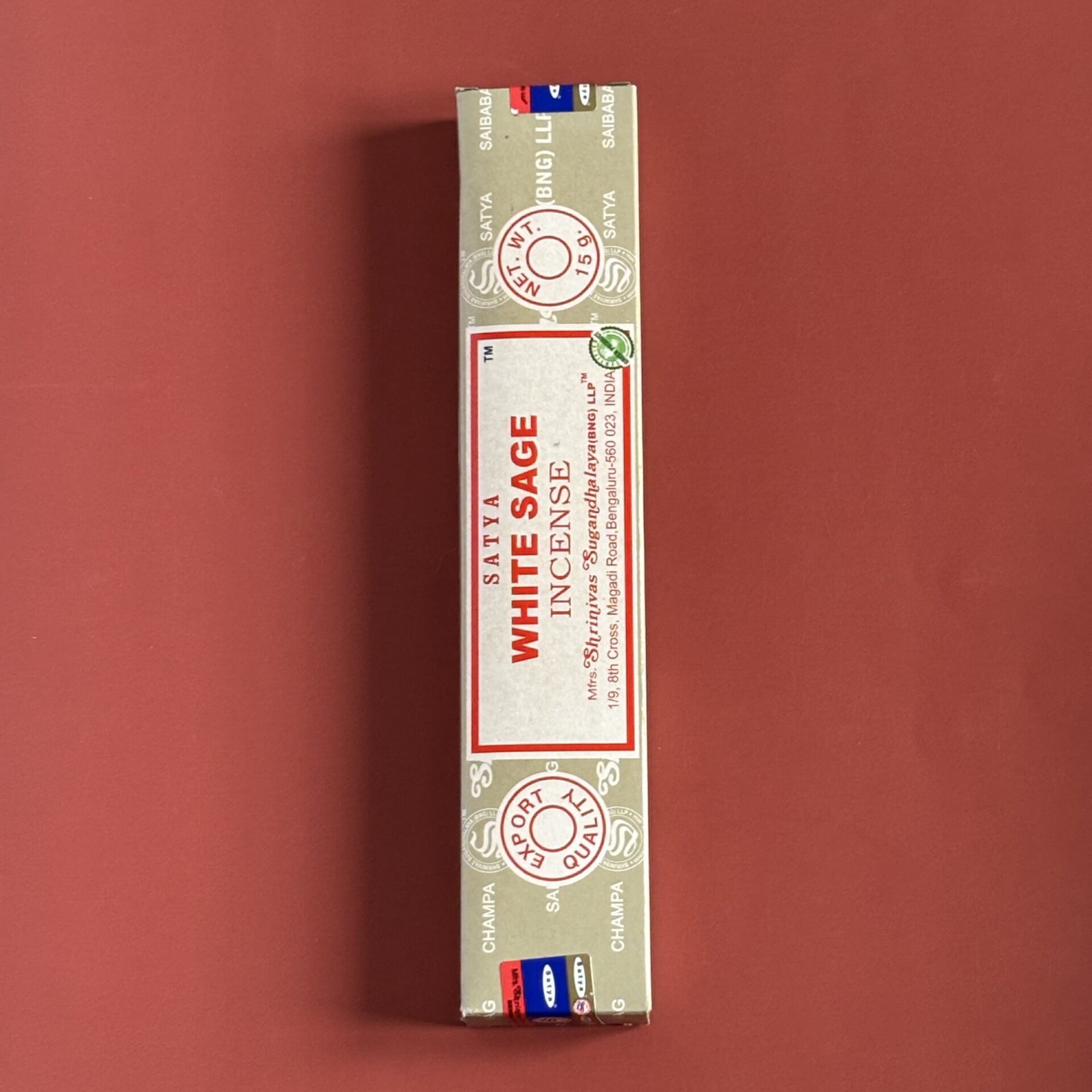 Bâtons d'encens Satya Sauge Blanche naturel pour purification et bien-être