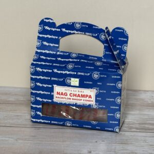 Cônes d’encens Satya Nag Champa pour fontaine Backflow – parfum apaisant et fumée en cascade