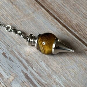 Pendule ésotérique œil de tigre Sephoroton énergie et guidance