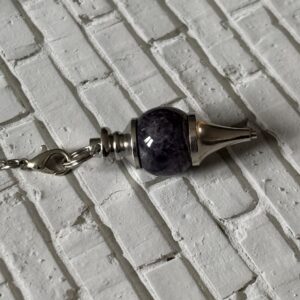 Pendule divinatoire Sephoroton en pierre d’améthyste naturelle