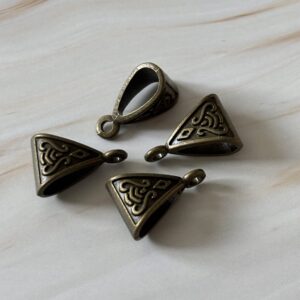 support breloque bronze pour bijoux faits main – accessoire création bracelet collier artisanat