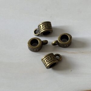 support breloque bronze vintage pour création bijoux artisanaux uniques