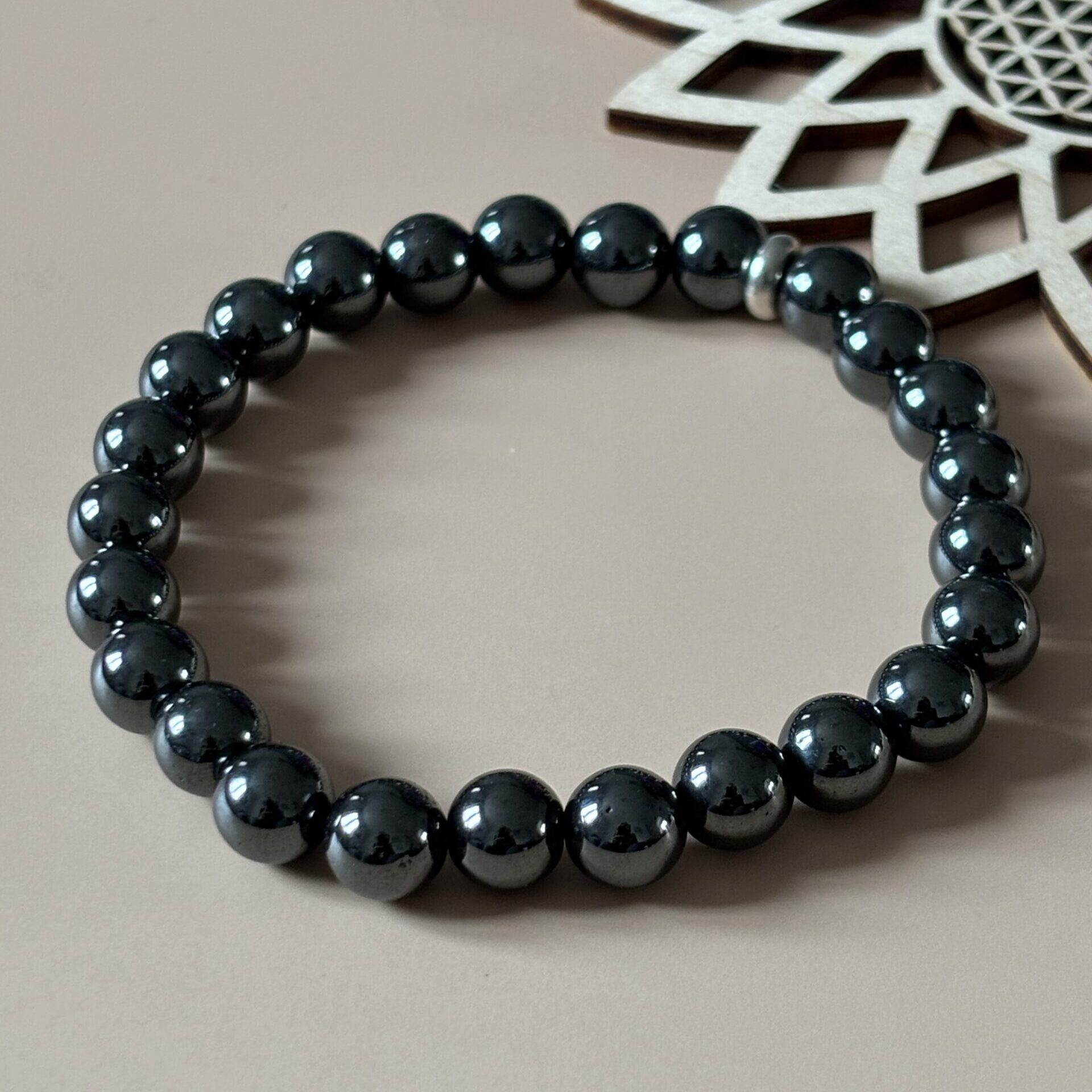 bracelet hématite naturelle énergie protection ancrage