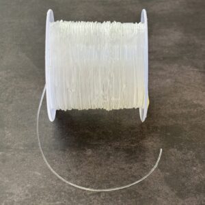 fil élastique silicone transparent pour bijoux - fil solide et souple pour bracelets et colliers faits main