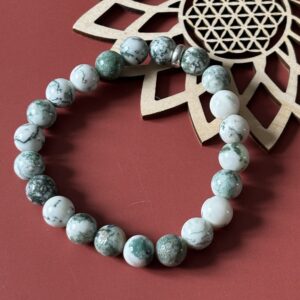 bracelet agate arbre – douceur végétale et harmonie naturelle