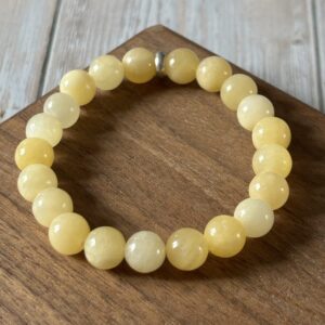 bracelet calcite jaune – pierre naturelle énergie et positivité