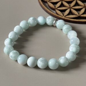 bracelet garnierite naturelle – énergie du cœur, calme et harmonie