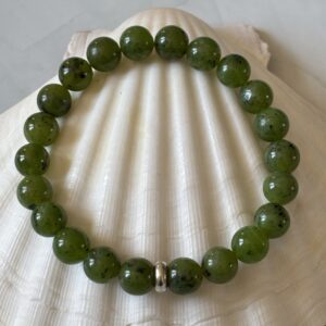 Bijou jade néphrite vert sombre