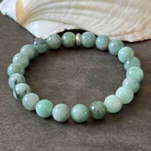 Bracelet en émeraude verte qualité premium