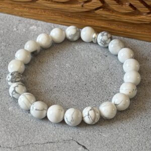 Bracelet Howlite naturel — bijou bien-être pour calme et purification mentale