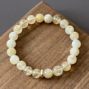 Bracelet Quartz Rutile naturel — bijou énergétique pour confiance et clarté
