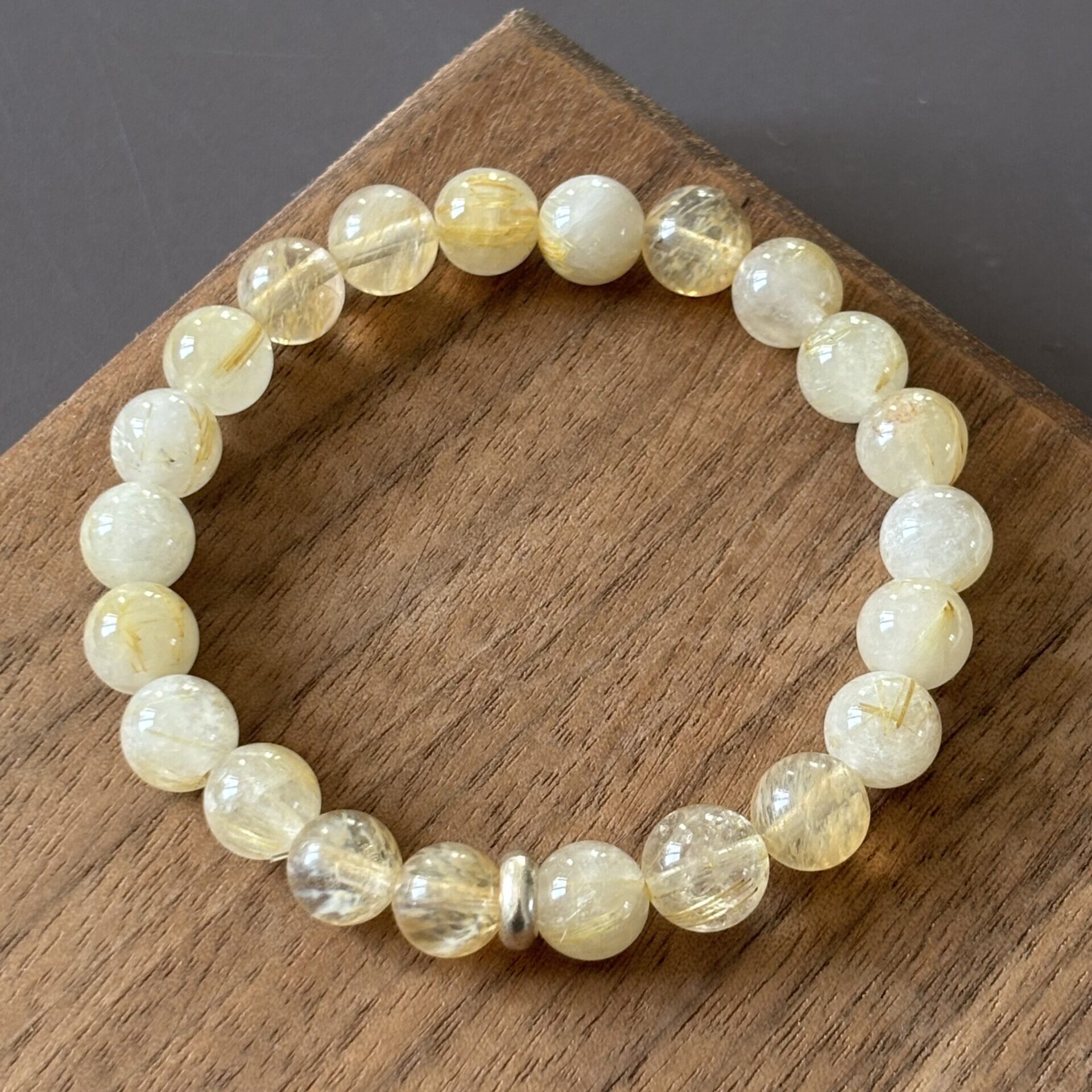 Bracelet Quartz Rutile naturel — bijou énergétique pour confiance et clarté
