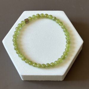 Bracelet péridot perles naturelles