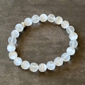 Bracelet en pyrite pierre métallique