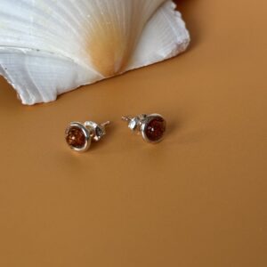 puces d oreilles élégantes perles ambre