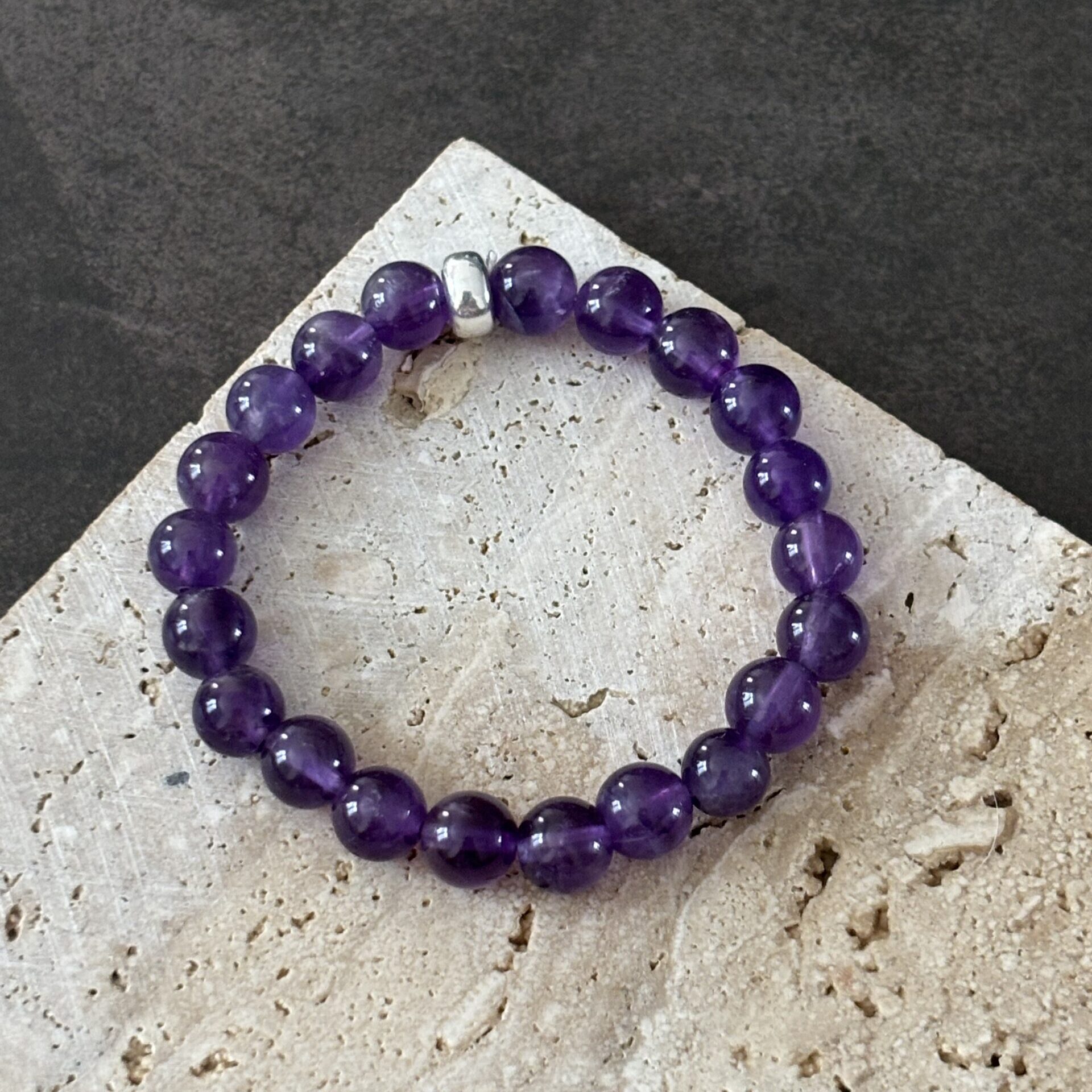 Bracelet enfant améthyste protection douce