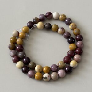 Perles 8 mm jaspe mokaite pour vitalité et équilibre émotionnel