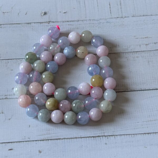 Perles 8 mm béryl pour bijoux artisanaux et équilibre émotionnel