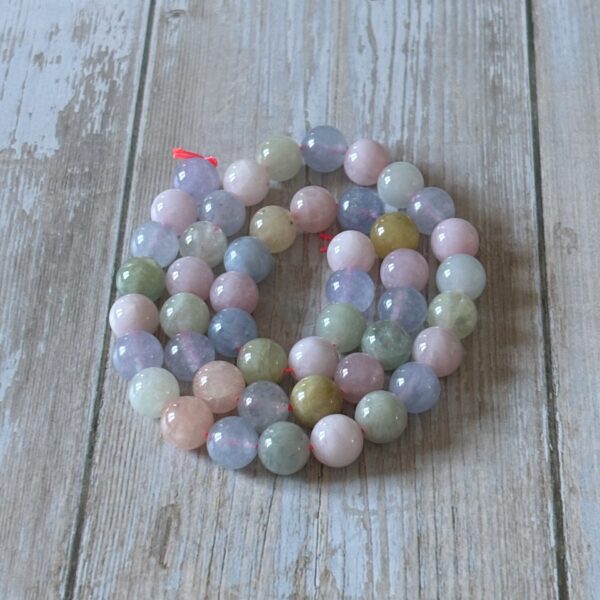 Perles 8 mm béryl pour sérénité, clarté et équilibre émotionnel