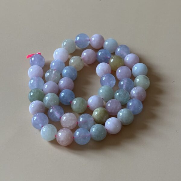 Perles rondes 8 mm béryl pour bracelet artisanal et collier créatif