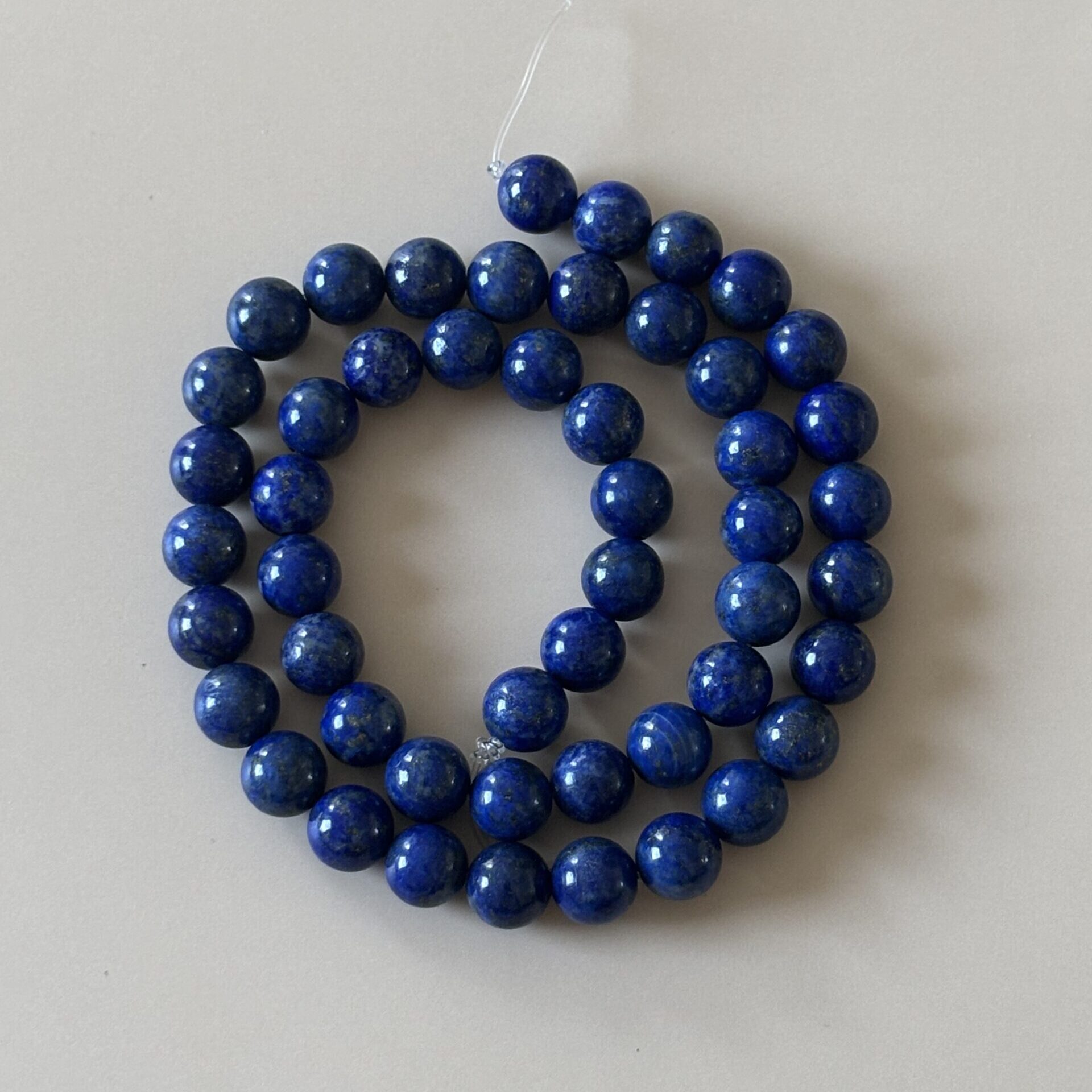 Perles 8 mm lapis lazuli naturelles pour achat et créations de bijoux artisanaux