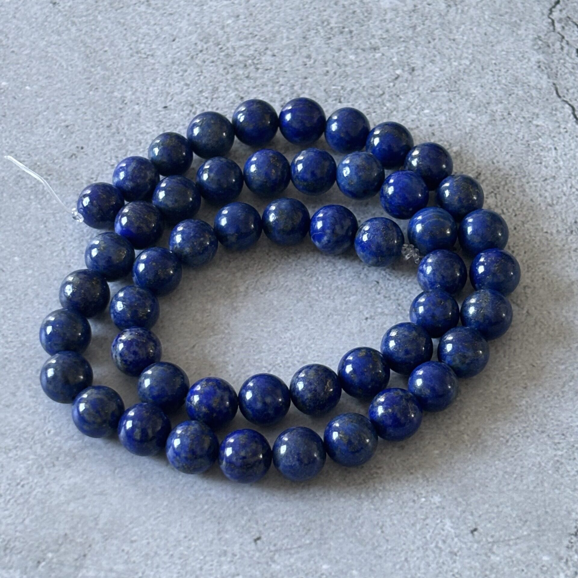 Perles 8 mm lapis lazuli pour intuition, sagesse et équilibre intérieur