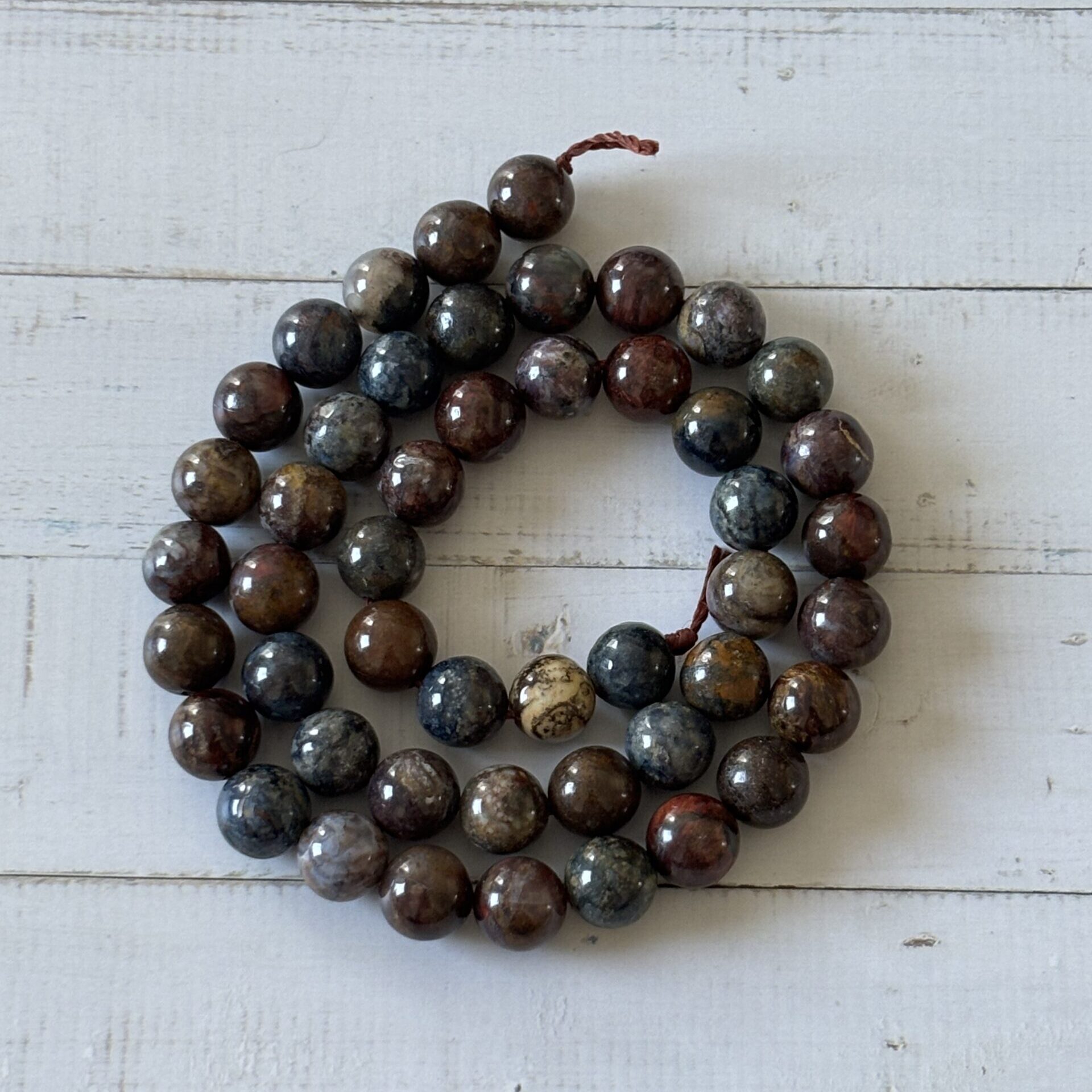 Perles 8 mm pietersite pour bijoux artisanaux, achat et énergie spirituelle