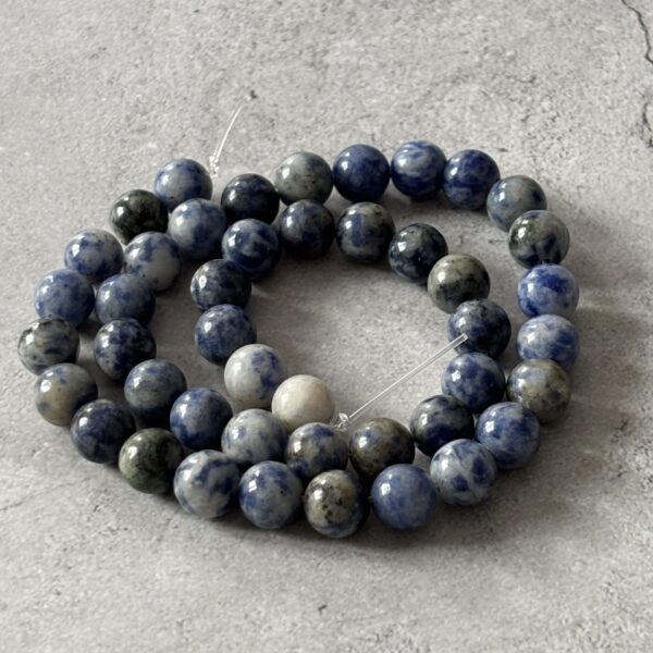 Perles 8 mm sodalite naturelles pour créations de bijoux artisanaux