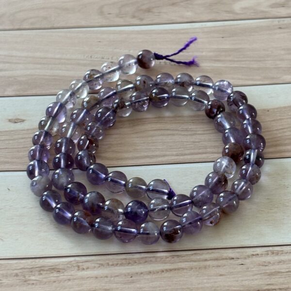 Perles rondes 6 mm Améthyste Super Seven pour DIY et artisanat